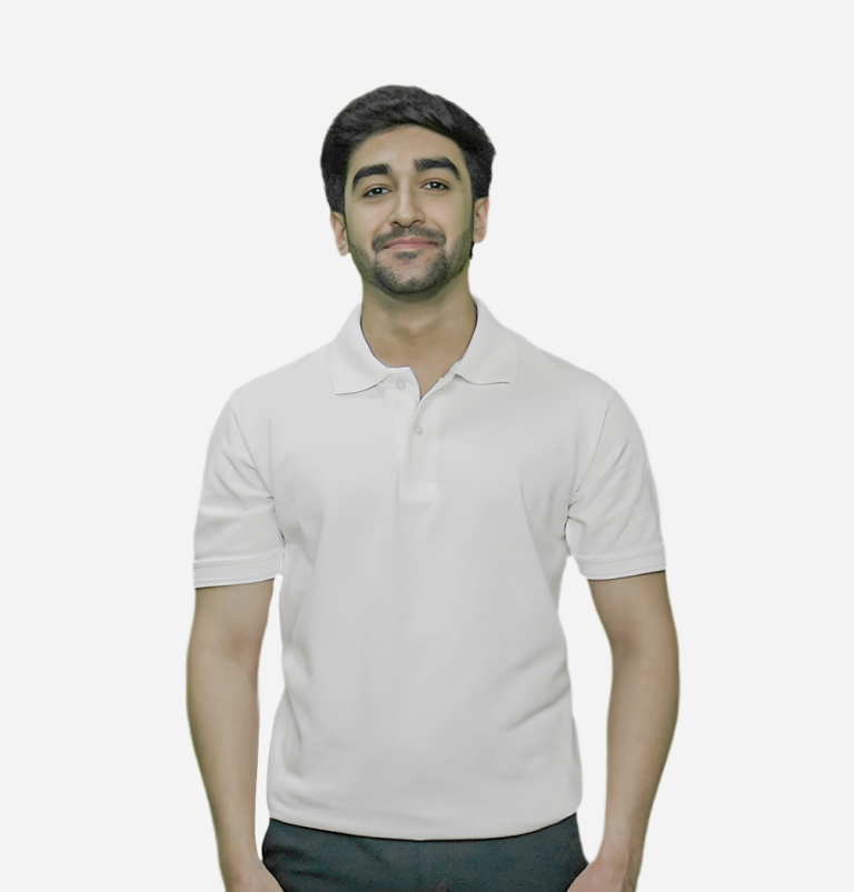 white polo t-shirt